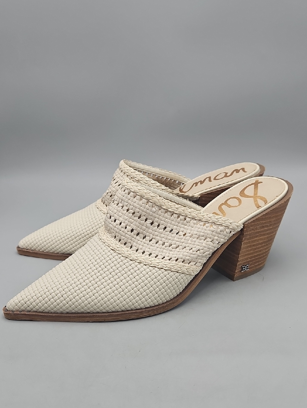 Sam Edelman Lillianna Pointed Toe Mule Women 11 Leather Upper Clogs